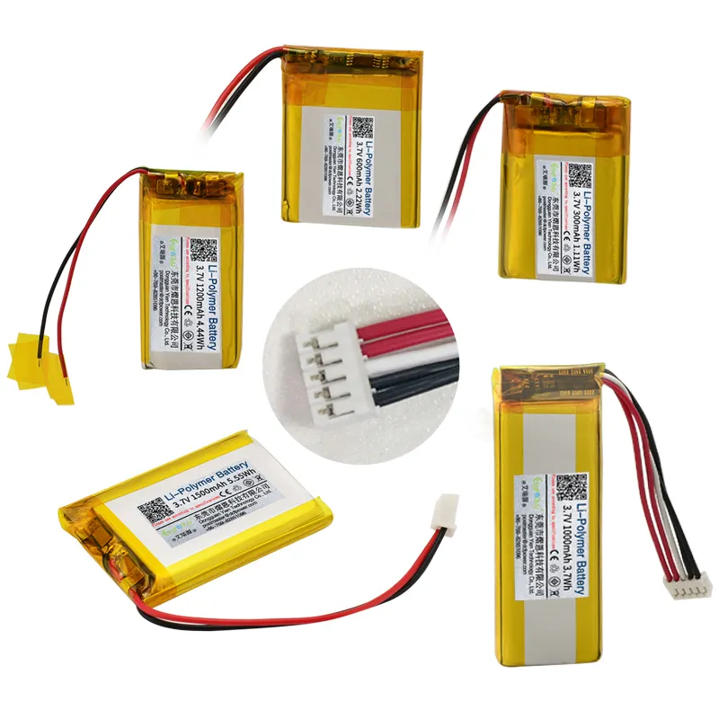 3.7V 7.4v 11.1v 12v 150mah 280mah 600mah 5000mah 20000mah batteria ricaricabile agli ioni di litio ai polimeri di litio batteria Lipo