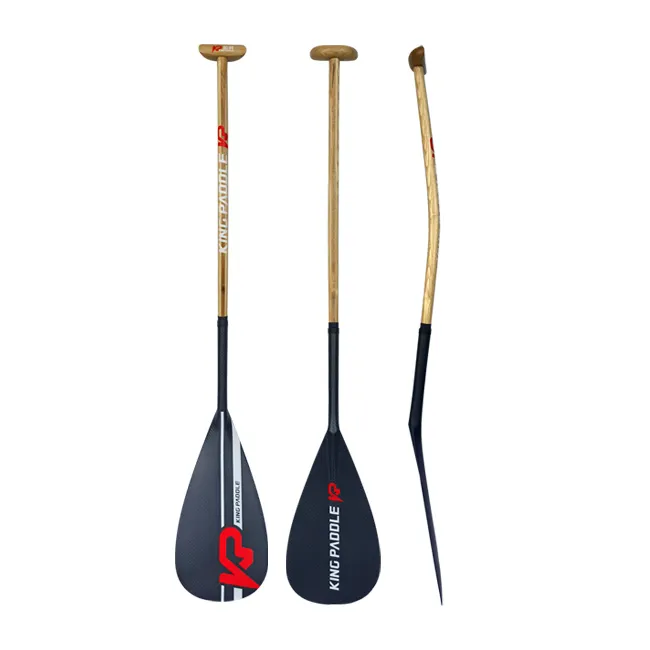 Kingpaddle Híbrido Madera y Fibra de Carbono Outrigger Canoe OC PADDLE