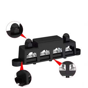 Hot Sale High Current <strong>250A</strong> Power Distribution Terminal Block Pure Copper <strong>Busbar</strong> 4 X M10 Studs 6 X M4 #8 Screws for Car - Product Image 5
