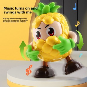 スマートスピークダンシングフルーツロボット玩具-歌と音声録音パイナップルアップル、子供向けインタラクティブ教育玩具 - Product Image 5