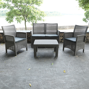 Bán buôn hiện đại ngoài trời Patio nhựa mây wicker sofa <span class=keywords><strong>Set</strong></span> đồ nội thất - Product Image 6