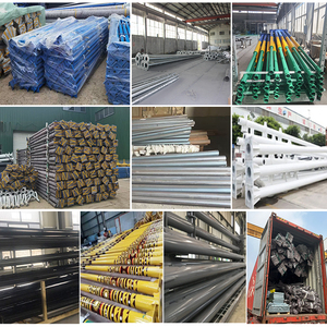 厂家定制3m 5m 6m 8m 10m 12m热镀锌公共花园户外灯杆led太阳能路灯灯杆 - Product Image 5