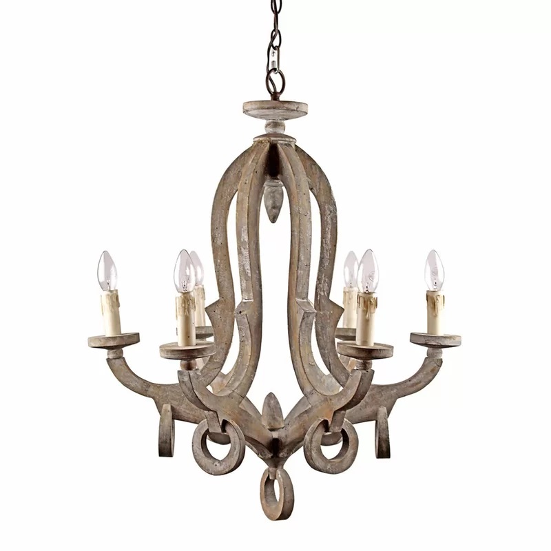 French country solid wood chandelier personality dining room living room wooden  Pendant lamp