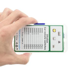 250 pezzi 10 tipi di pulsante tattile Touch Switch chiavi telecomando Kit di pulsanti microinterruttore - Product Image 6