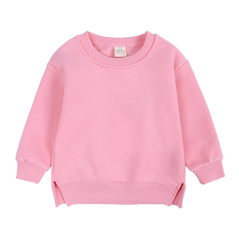Pink baby blank crewneck sweatshirt