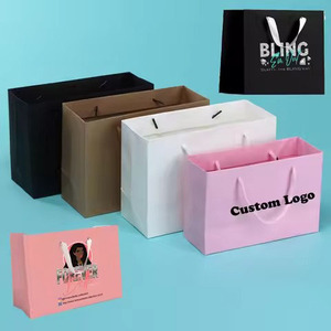 Premium lüks pembe karton kağıt hediye peruk saç uzatma manyetik saten yüklemek kiti dikdörtgen lüks cilt peruk kağıt kutuları - Product Image 2
