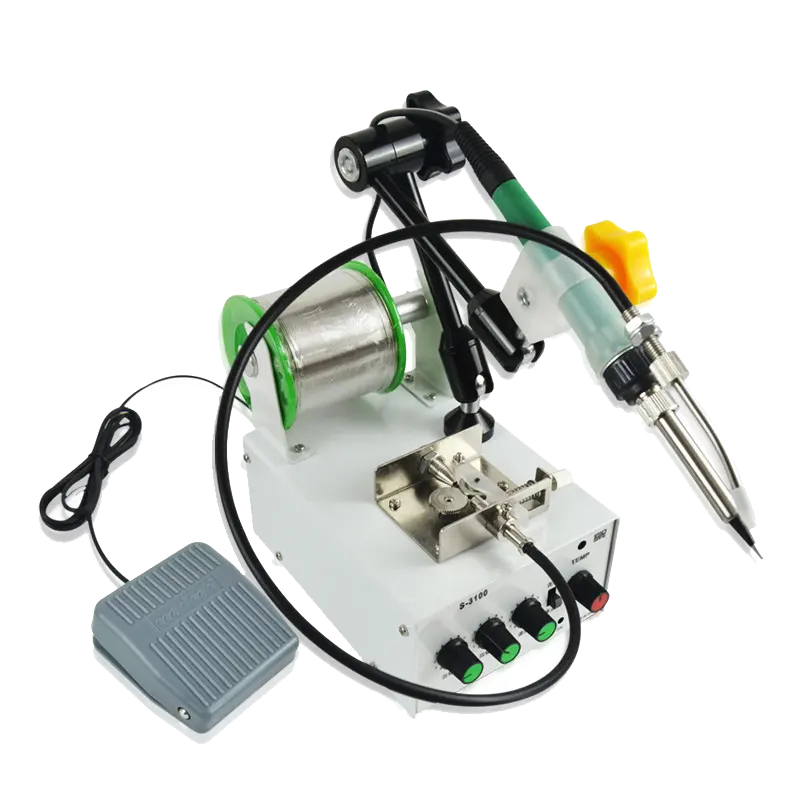 Ayak tipi otomatik lehimleme makinesi robot teneke kaynak tabancası teneke KAYNAK MAKINESİ lehimleme makinesi 936 sabit sıcaklık
