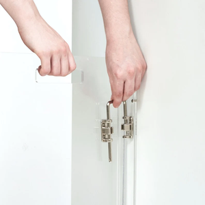 Maßge schneiderte klare Acryl moderne Wand angebracht Zick-Zack-Haustier Hund Tor Lucite Haustier Barriere Panel - Product Image 6