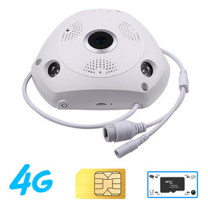 全景鱼眼3G 4G sim卡插槽360度安全ip摄像机 - Product Image 2