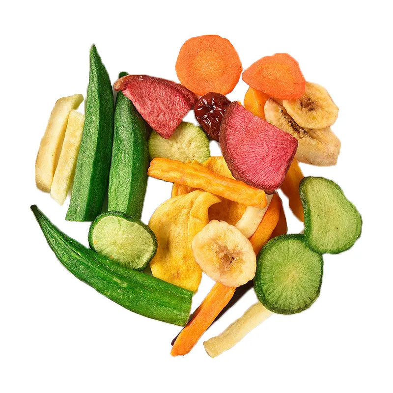 Gemischte getrocknete Früchte und Gemüse Knuspriges Gemüse Chips Snacks Getrocknetes Gemüse