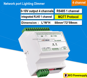 0-10V Lighting Dimming <strong>Controller</strong> Modbus 4-channel 8-channel Intelligent Network Port/485 Interface/RJ45 Dimmer Module - Product Image 4