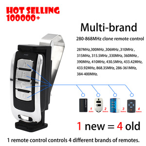 Multi-frequenz 4 in 1 Garage Door Opener <span class=keywords><strong>Remote</strong></span> <span class=keywords><strong>control</strong></span> Opener <span class=keywords><strong>433</strong></span> 868 310 315 390 mhz Duplicator