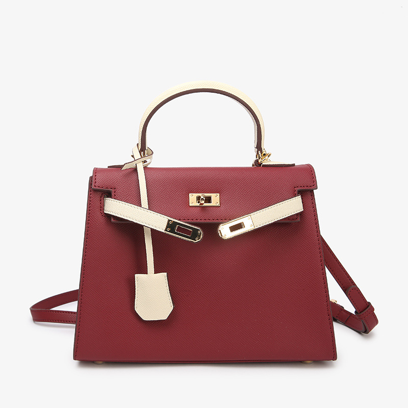 Burgundy with white