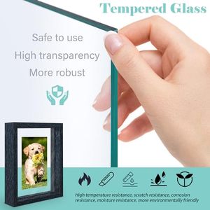 カスタマイズされたアートワーク9x 912x12インチ標本コレクションブナウッド両面ガラスフローティング額縁 - Product Image 3