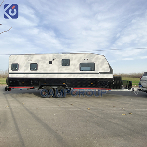 CMAPTRL Durable Off Road Camper Trailer Camping Rv Travel Trailer Pop up <strong>Caravan</strong> for Couples