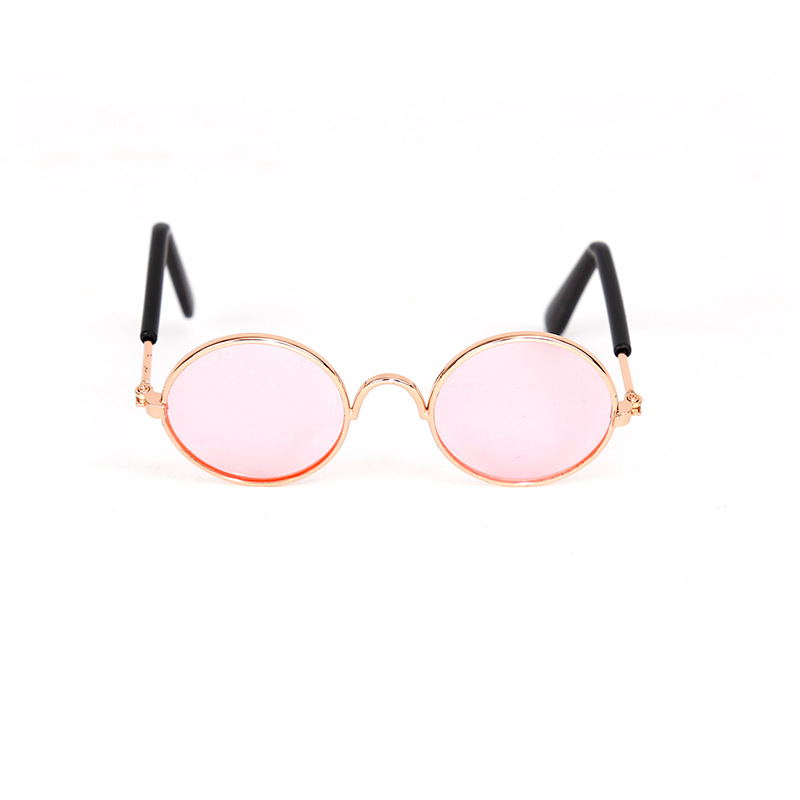Gold frame white lens