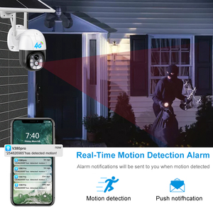 V380 Outdoor Waterproof Smart App WiFi/4G PTZ Security CCTV <strong>Camera</strong> <strong>with</strong> CMOS <strong>Sensor</strong> IP Network Featuring Solar <strong>Motion</strong> Detection - Product Image 3