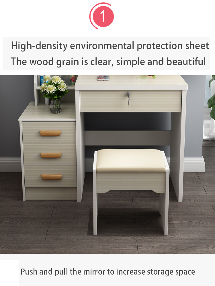 modern makeup table stool set