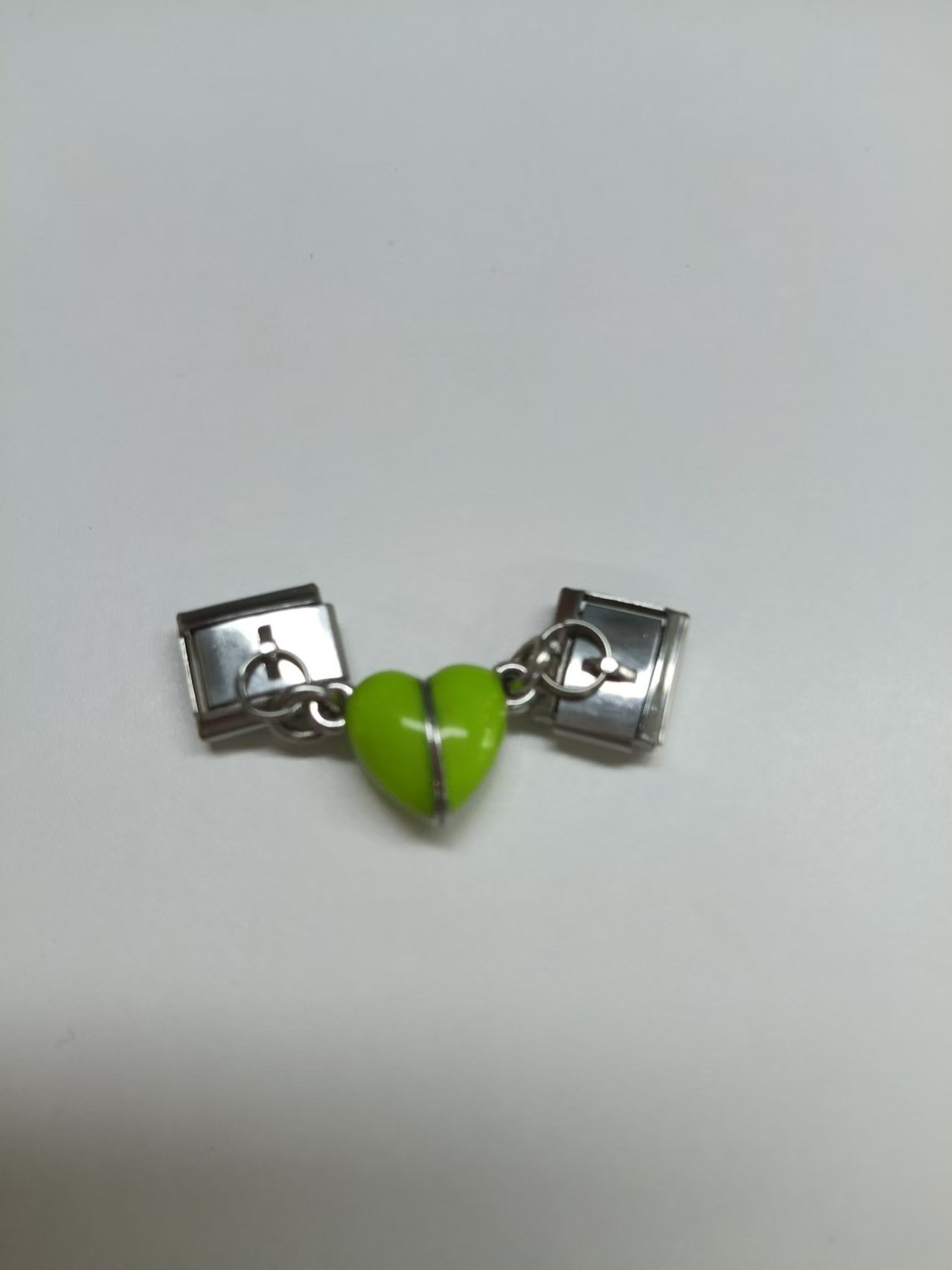 (luminous) green magnetic module pendant 1 pair