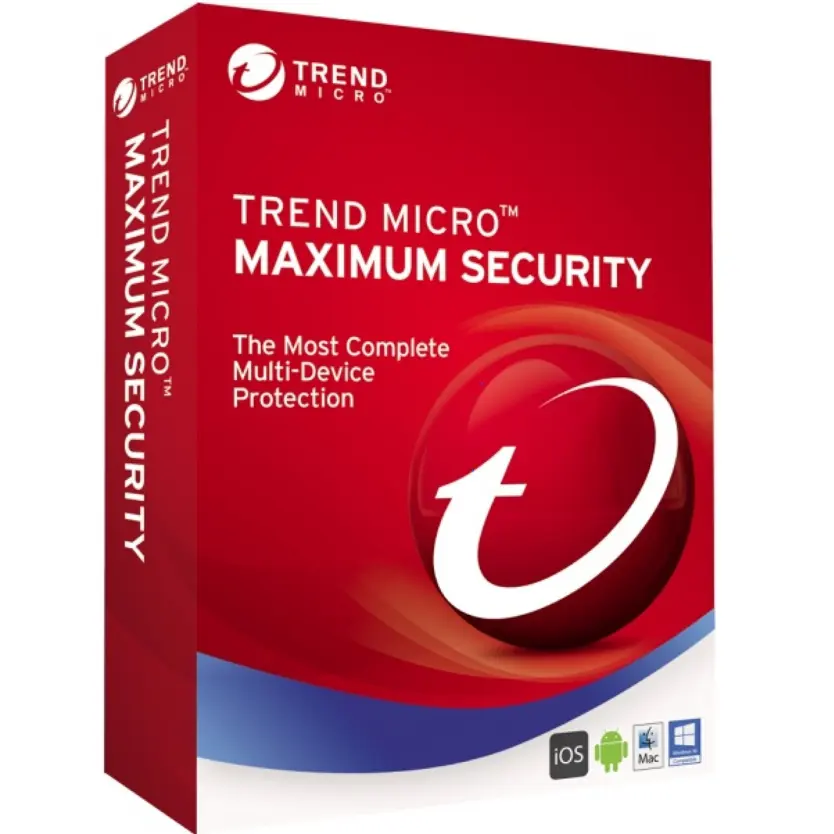 Antivirus logiciel informatique internet security 3 ans 10 utilisateur code tendance micro
