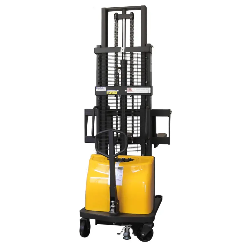 Apilador de carretilla elevadora manual, equipo de elevación de productos de carga, 500kgs, 2000kg