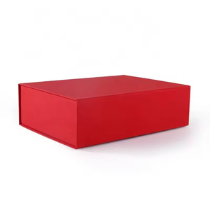 Ucuz katlanabilir kağıt nakliye kutusu elbise için yüksek dereceli özel kırmızı karton ambalaj kutusu - Product Image 4