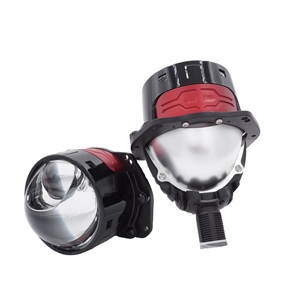 Araba projektör Lens 3.0 LED Bi Led projektör 3 inç yüksek ışın üç lamba bardak sıcak beyaz Bi Led projektör - Product Image 3