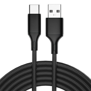 USB <strong>a</strong> to USB <strong>C</strong> Weave Data Cable Super Fast Charging TPE Type <strong>C</strong> 5v2.4a Data Cable - Product Image 2