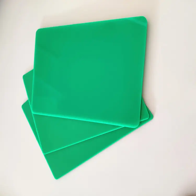 Hochwertige Acryl platte grüne Acryl platte 2mm 3mm 5mm 10mm x mm