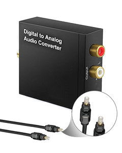 Audio estéreo Digital óptico SPDIF Toslink señal Coaxial a Convertidor analógico DAC Jack 2 * RCA amplificador decodificador adaptador - Product Image 6