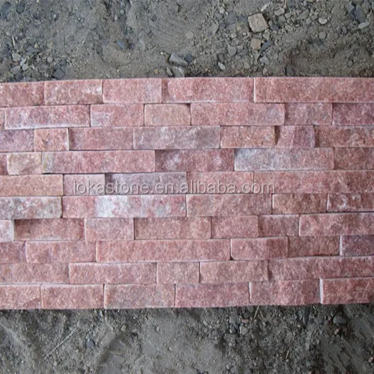 Pietra impilabile quarzite rosa per piscina