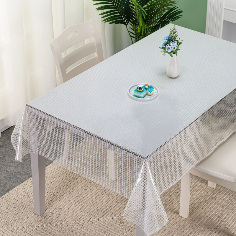 PVC Lace Table Cloth China Home White Table Cloths for Wedding