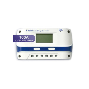 标志定制锂电池Lifepo4调节器50a 60a 80a 100a 12v 24v 48v面板脉宽调制充电控制器太阳能 - Product Image 1