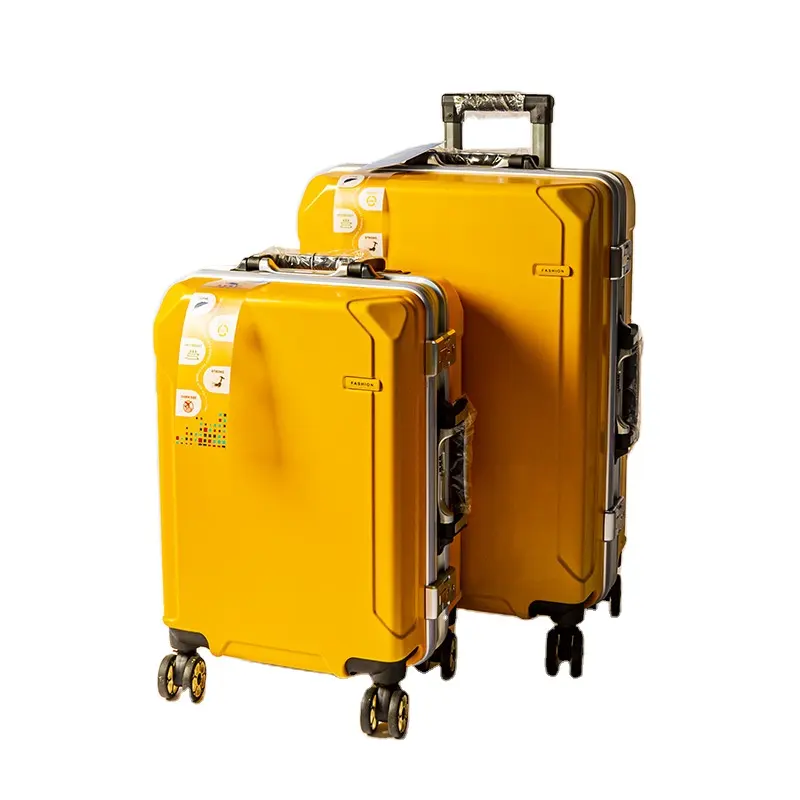 Красочный индивидуальный деловой багаж 20 24 28 дюймов Дорожная сумка на колесиках алюминиевая рамка