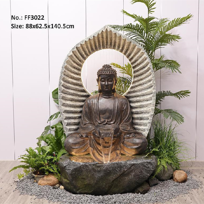 Buddha's Light and Flowing Sound: 88*62*140CM