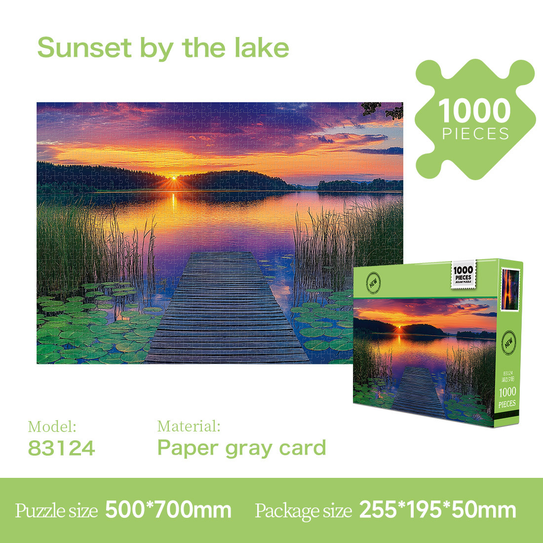 83124Coucher de soleil au bord du lac
