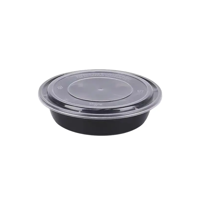 takeaway food containers packaging PP plastic microwavable round rectangle square oval lunch meal box for food plastic package