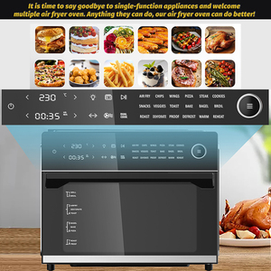 Horno freidora de aire 30L Control digital Bandeja para hornear Cesta Bandeja para migas Rotisserie Kit18 Programa automático preestablecido Hornear, asar, freír, tostadas, descongelar - Product Image 4