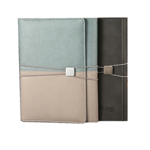 High Quality A5 Size 6-Ring Binder Notepad Business Imitation Leather <strong>Elastic</strong> Office Custom Stationery Loose-leaf <strong>Notebook</strong> - Product Image 1