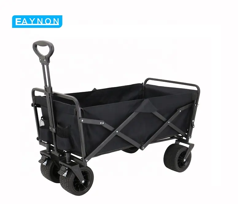 Eaynon Chariot utilitaire pliable de 330LBS pour l'extérieur Chariot portable pliable pour le camping Chariot multifonction