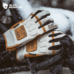 Alien Quái Vật CE chứng nhận xe máy Găng tay với hoán đổi cho nhau DIY các bản vá lỗi leo núi đi xe đạp găng tay màn hình cảm ứng ngón tay - Product Image 2