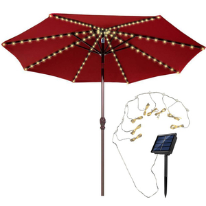 IP67 Umbrella Lights 104 LED-Lichterketten Batterie betriebene 8-Modus-Fernbedienung für Garten-Sonnenschirm-Camping zelt im Freien - Product Image 1