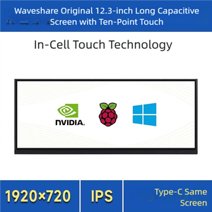 Raspberry PI 12,3-Zoll-kapazitives Display IPS HD/MI/Typ C Long Strip-Bildschirm/Handy-Bildschirm projektion