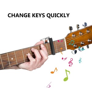 Supporto del Capo per chitarra acustica professionale con supporto del fondo del cuscinetto in gomma in metallo per chitarra Capo accessori per strumenti a corda