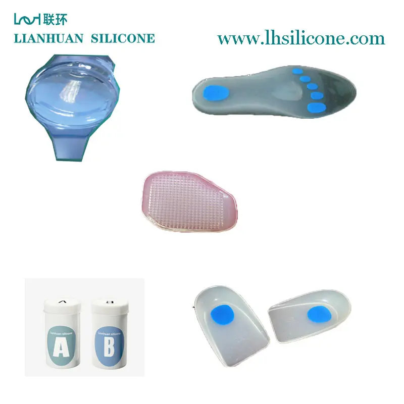 RTV-2 silastic souple en silicone liquide pour semelles sûres produit de soin des pieds