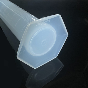 HAIJU LAB многофункциональный прозрачный пластиковый шестиугольный цилиндр 10 мл-1000 мл для лабораторий 10 мл 25 мл 50 мл 100 мл - Product Image 5