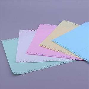 Papel de forma continua sin carbón de fábrica 9,5*11 pulgadas Papel continuo Ncr para computadora de 1 a 6 capas