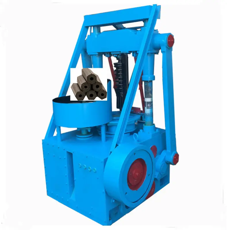 BBQ wood charcoal coconut shell charcoal bamboo charcoal hexagon briquette machine