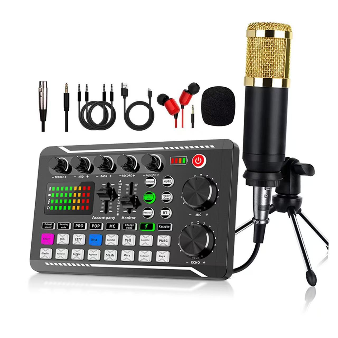 black Bm800 gold f998 sound card-desktop