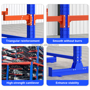 Mehrstufiges Eisen-Cantilever-Regals ystem mit hoher Kapazität für die Lagerung im Lager mit langlebigen Armen für mehrstufige Lager bedürfnisse - Product Image 6
